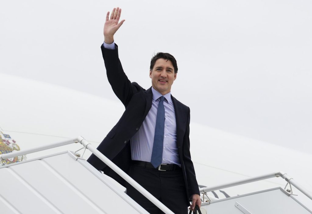Trudeau heads to Italy...