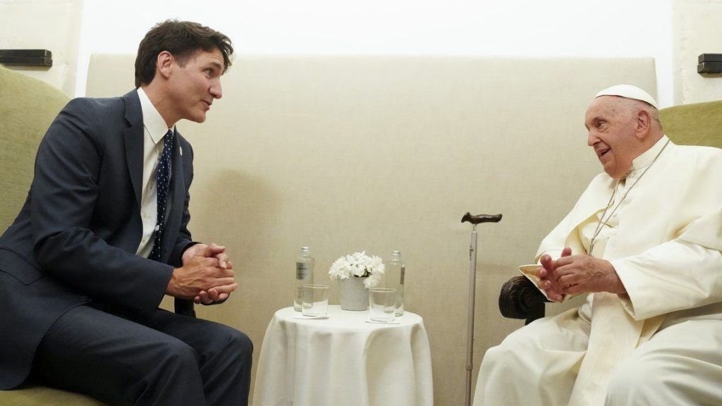 Pope Francis meets with...