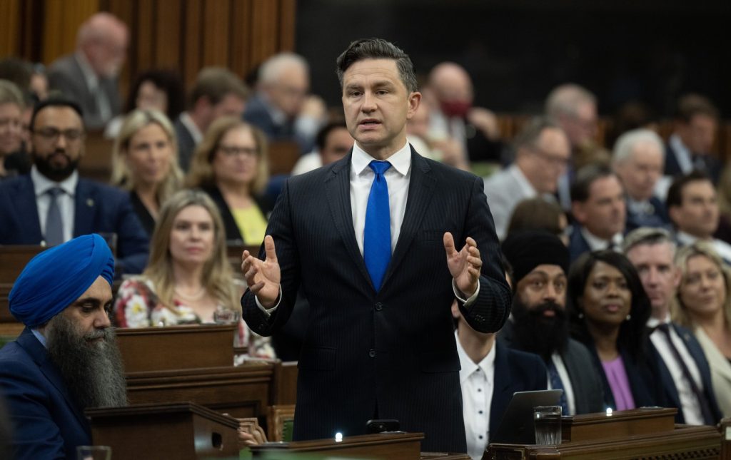 Poilievre urges Singh to...